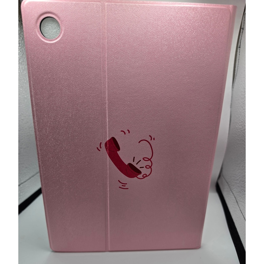 Pink Ghostface Scream Horror Tablet Folio Case with Stylus Holder 10x6.5 Inch - Picture 2 of 6